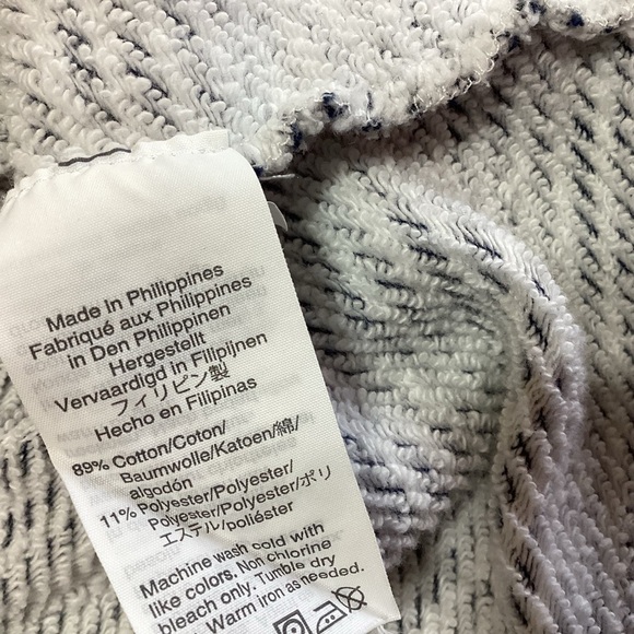 J. Crew Cozy Beach Dress S Blue White Striped Coastal Preppy - Picture 10 of 10